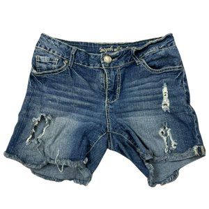 Myth of Jade High Rise Destroyed Jeans Shorts 4